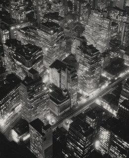 Wikioo.org - The Encyclopedia of Fine Arts - Painting, Artwork by Berenice Abbott - New York at Night