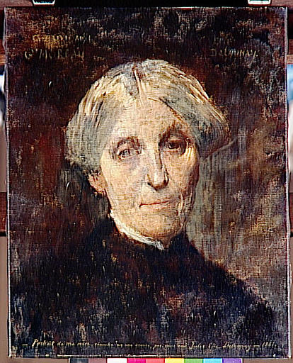 WikiOO.org - Enciklopedija dailės - Tapyba, meno kuriniai Jules Elie Delauney - Portrait de Pauline Moreau