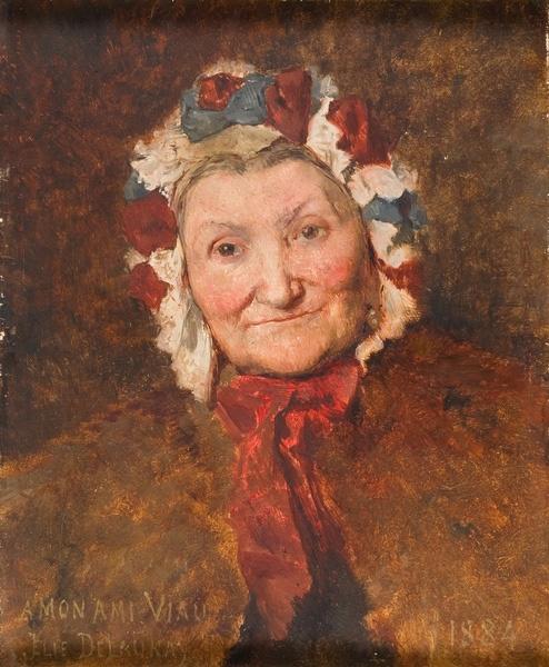 Wikioo.org - The Encyclopedia of Fine Arts - Painting, Artwork by Jules Elie Delauney - Portrait de Madame Viau