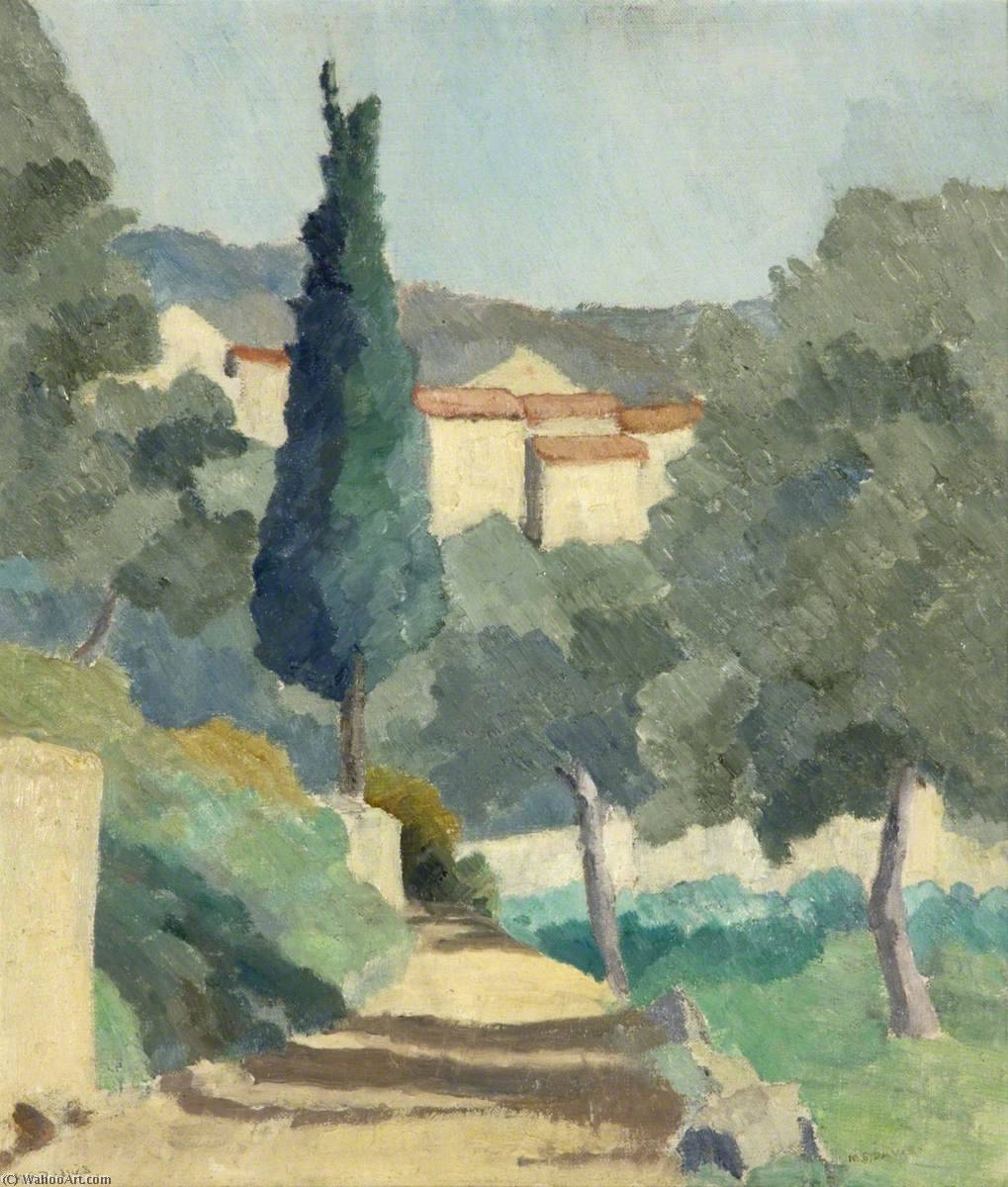 Wikioo.org - The Encyclopedia of Fine Arts - Painting, Artwork by Margaret Sidney Davies - Olive Grove near Meganosque