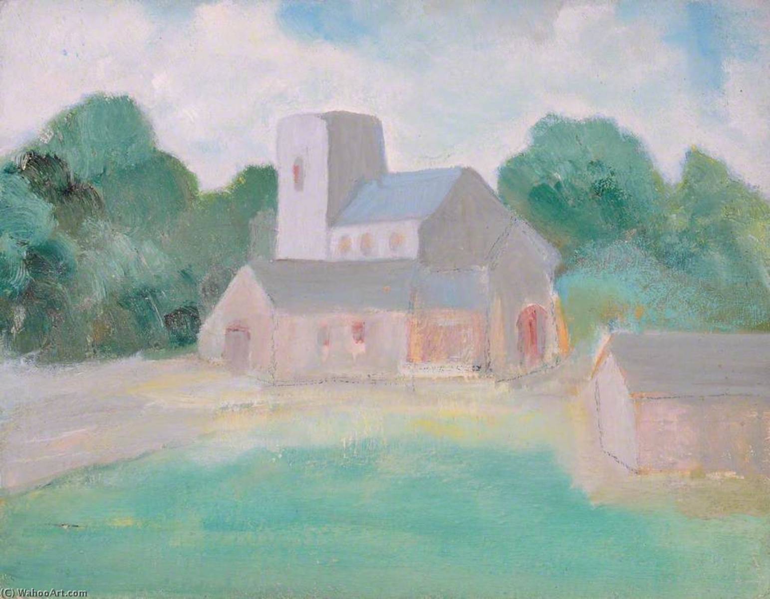 Wikioo.org - The Encyclopedia of Fine Arts - Painting, Artwork by Margaret Sidney Davies - Wells Church