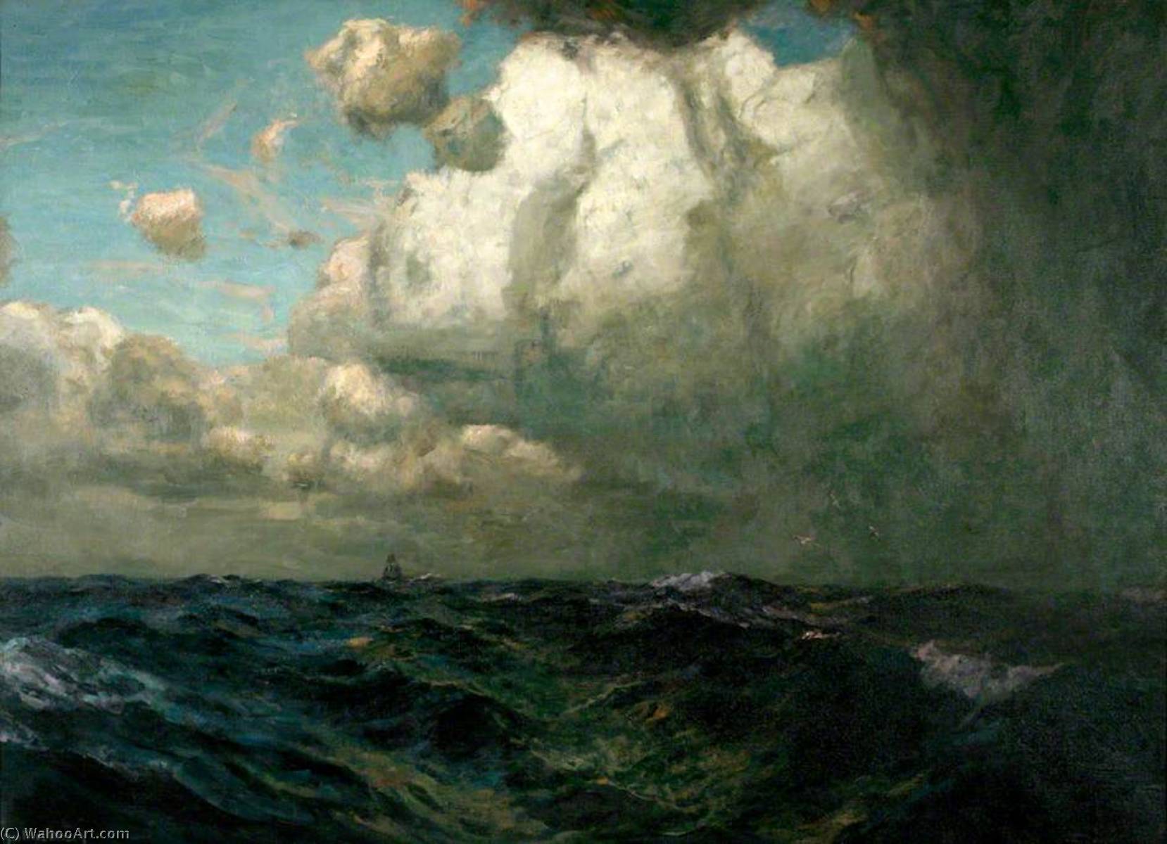 Wikioo.org - The Encyclopedia of Fine Arts - Painting, Artwork by Albert Julius Olsson - Storm Cloud