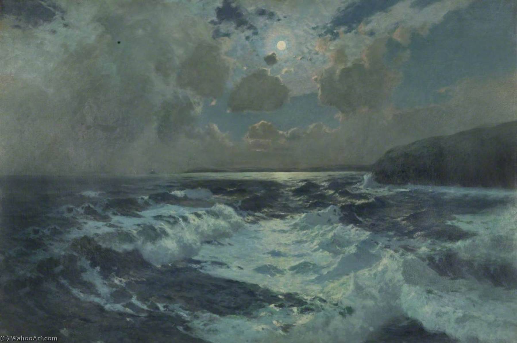 Wikioo.org - The Encyclopedia of Fine Arts - Painting, Artwork by Albert Julius Olsson - The Reef, St Ives Bay, Cornwall