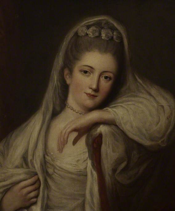 Wikioo.org - The Encyclopedia of Fine Arts - Painting, Artwork by Thomas Beach - Miss Davis as a Bride