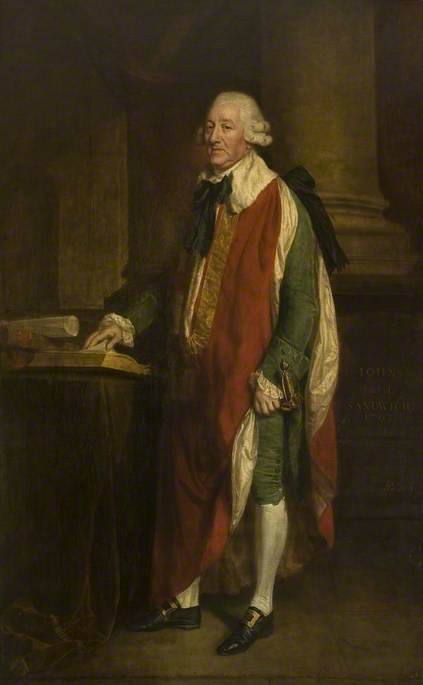 Wikioo.org - The Encyclopedia of Fine Arts - Painting, Artwork by Thomas Beach - John Montagu (1718–1792), 4th Earl of Sandwich