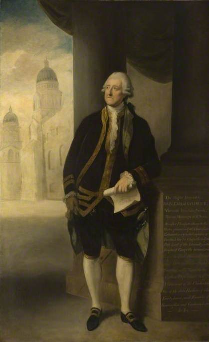 Wikioo.org - The Encyclopedia of Fine Arts - Painting, Artwork by Thomas Beach - John Montagu (1718–1792), 4th Earl of Sandwich (after Thomas Gainsborough)