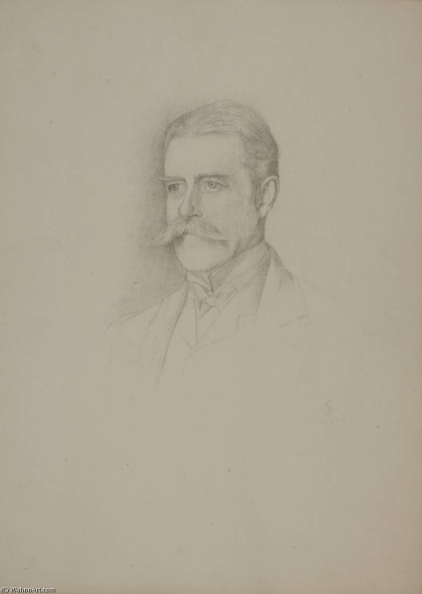 WikiOO.org - 백과 사전 - 회화, 삽화 Violet Manners - Sir Algernon West (1832–1921), KCB