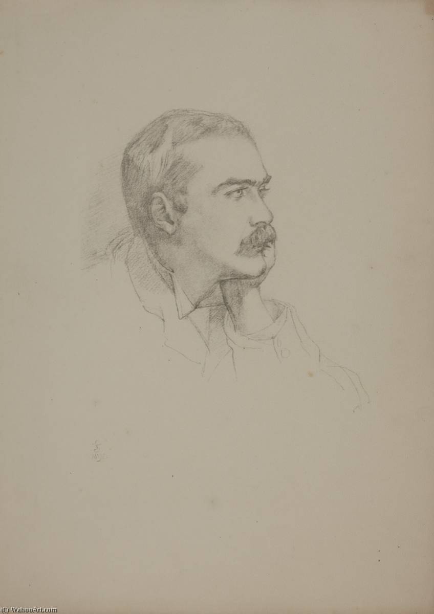 Wikioo.org - The Encyclopedia of Fine Arts - Painting, Artwork by Violet Manners - Mr Rudyard Kipling (1865–1936)