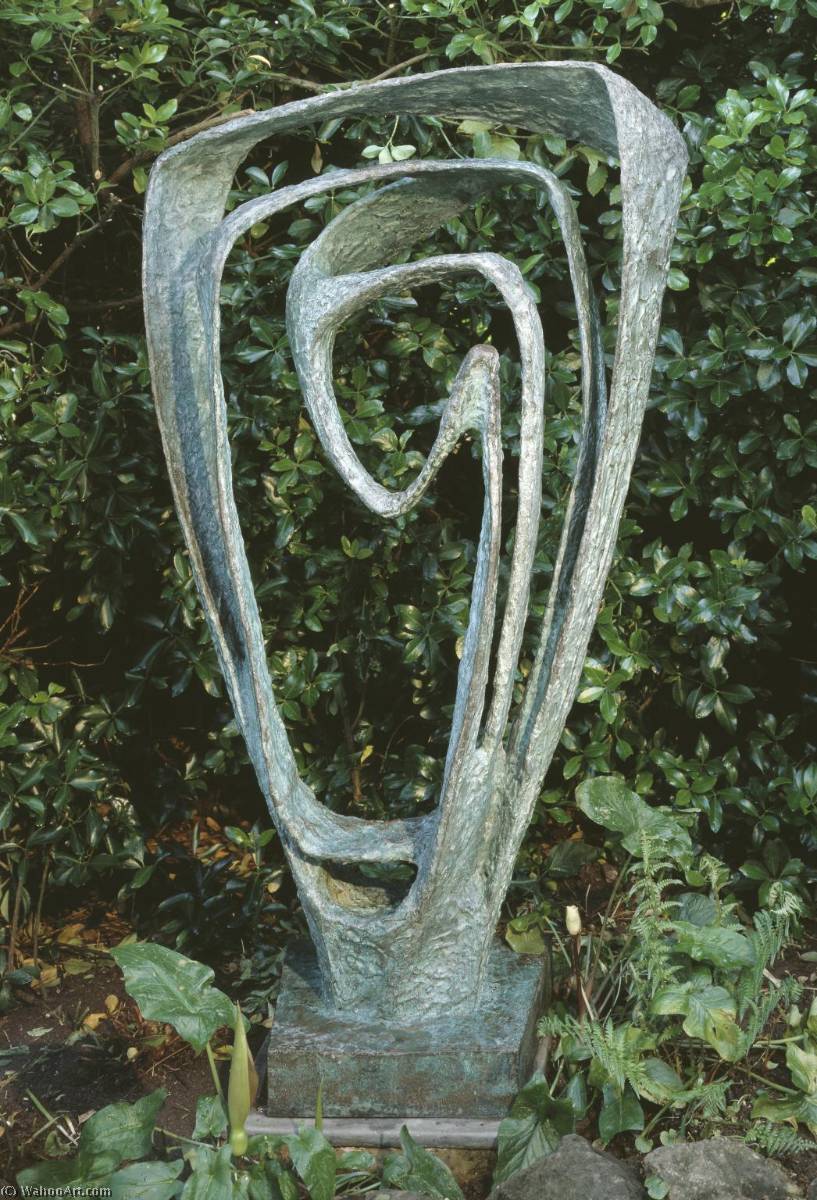 WikiOO.org - Enciklopedija dailės - Tapyba, meno kuriniai Dame Barbara Hepworth - Garden Sculpture (Model for Meridian)