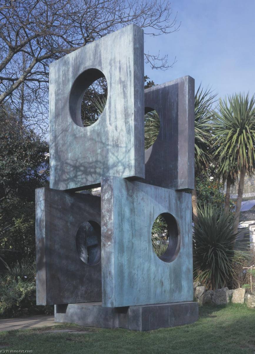 Wikioo.org - The Encyclopedia of Fine Arts - Painting, Artwork by Dame Barbara Hepworth - Four Square (Walk Through)