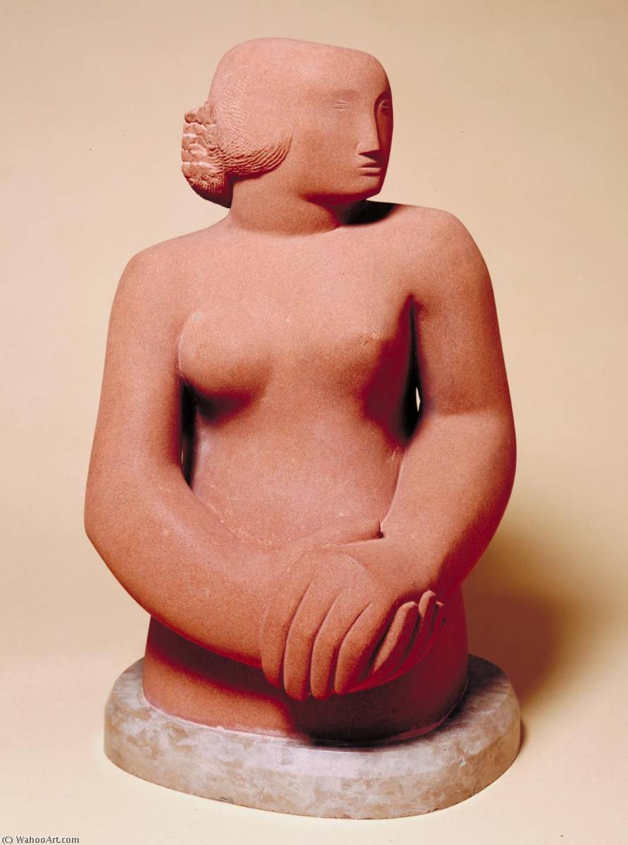 WikiOO.org - Encyclopedia of Fine Arts - Maľba, Artwork Dame Barbara Hepworth - Figure of a Woman