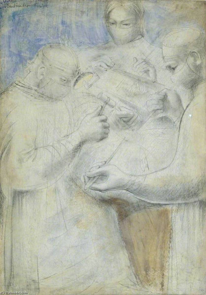 WikiOO.org - Enciclopedia of Fine Arts - Pictura, lucrări de artă Dame Barbara Hepworth - Fenestration of the Ear (The Hammer)