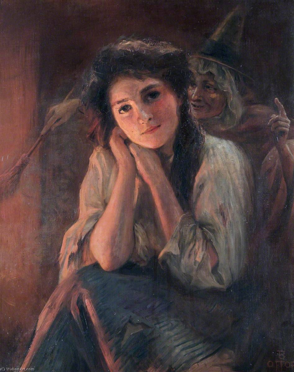 WikiOO.org - אנציקלופדיה לאמנויות יפות - ציור, יצירות אמנות Beatrice Offor - Girl and a Witch