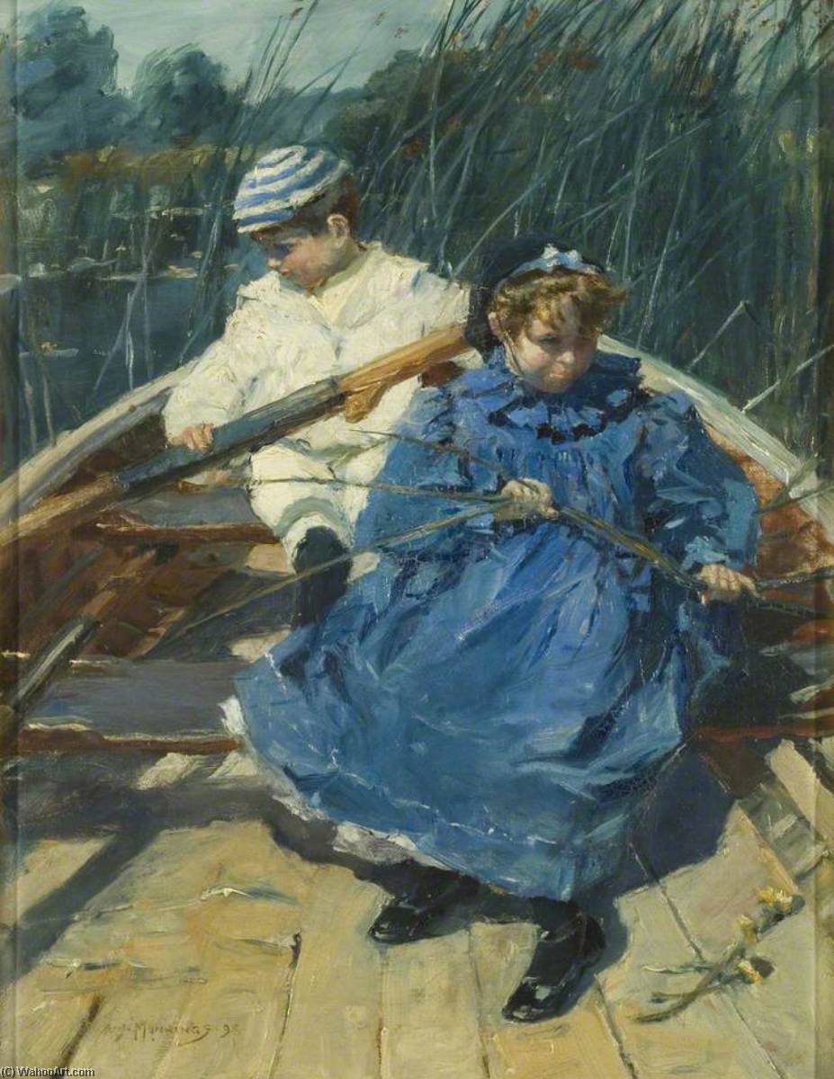 Wikioo.org - The Encyclopedia of Fine Arts - Painting, Artwork by Alfred James Munnings - Stranded