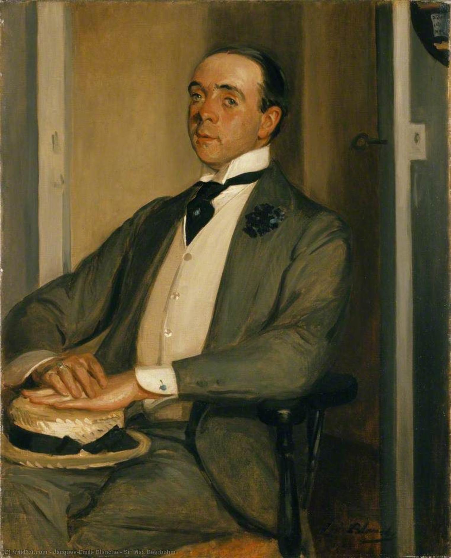 Wikioo.org - The Encyclopedia of Fine Arts - Painting, Artwork by Jacques-Emile Blanche - Sir Max Beerbohm