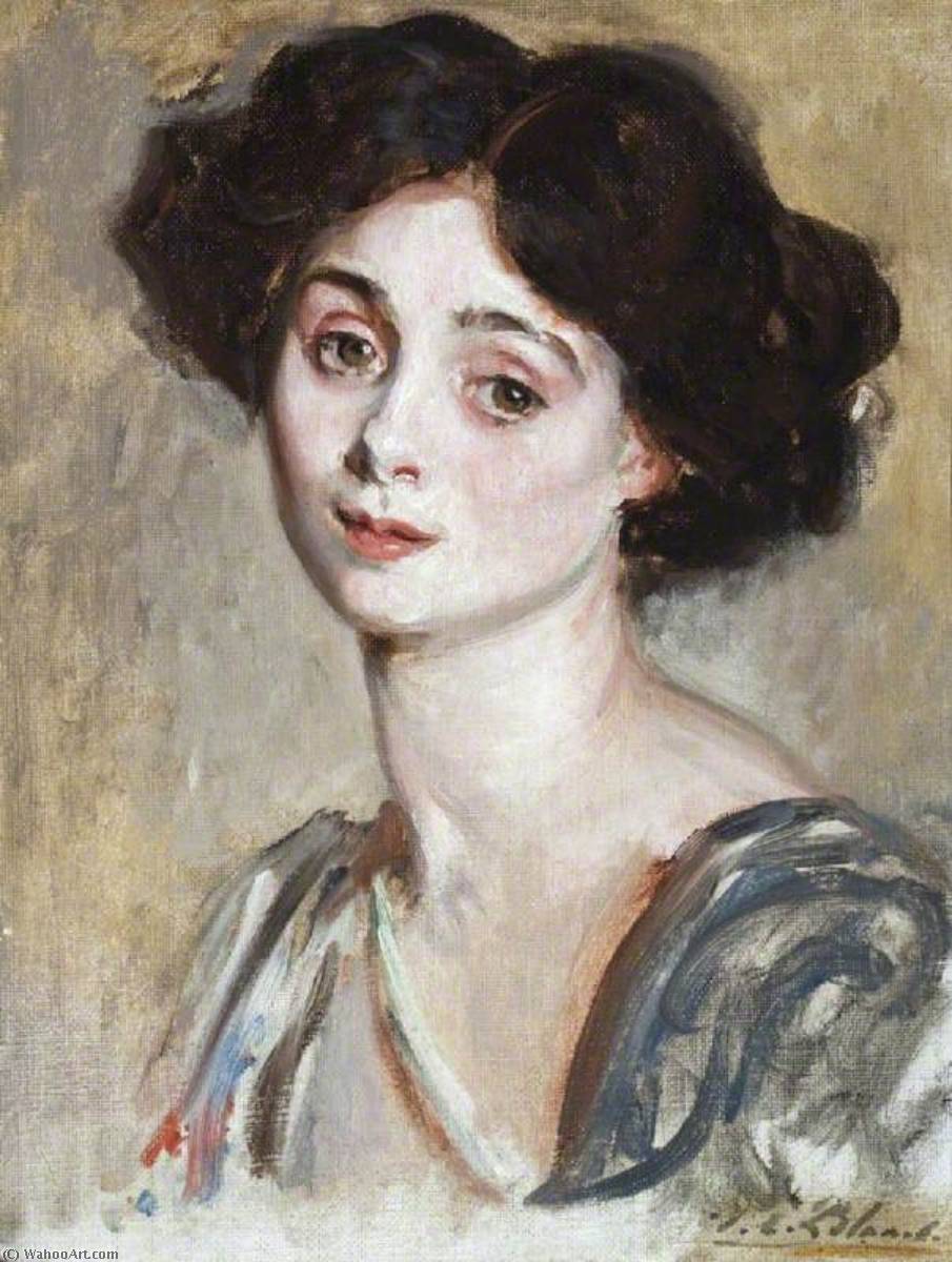 Wikioo.org - The Encyclopedia of Fine Arts - Painting, Artwork by Jacques-Emile Blanche - Lady Marjorie Manners (1883–1946)