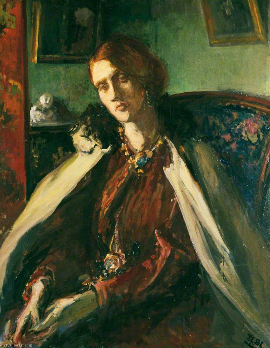 Wikioo.org - The Encyclopedia of Fine Arts - Painting, Artwork by Jacques-Emile Blanche - Julia Prinsep Stephen, née Jackson (1846–1895), Formerly Mrs Duckworth (mother of Virginia Woolf and Vanessa Bell)