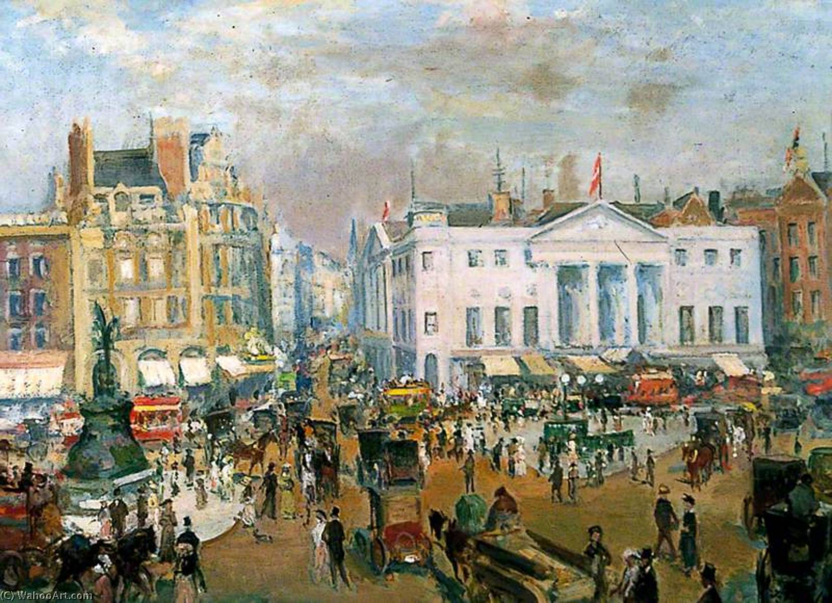 Wikioo.org - The Encyclopedia of Fine Arts - Painting, Artwork by Jacques-Emile Blanche - Piccadilly Circus