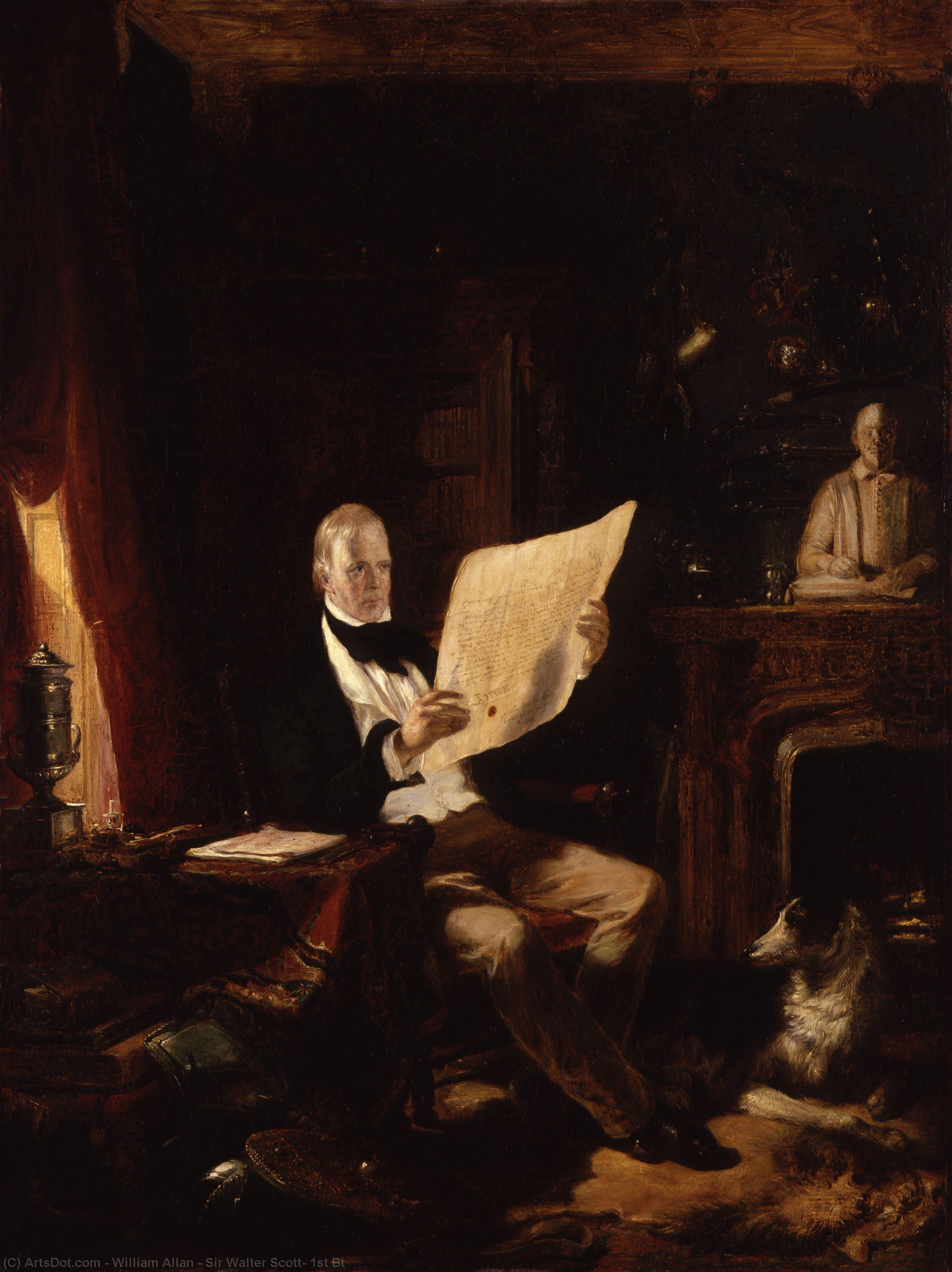 Wikioo.org - The Encyclopedia of Fine Arts - Painting, Artwork by William Allan - Sir Walter Scott, 1st Bt
