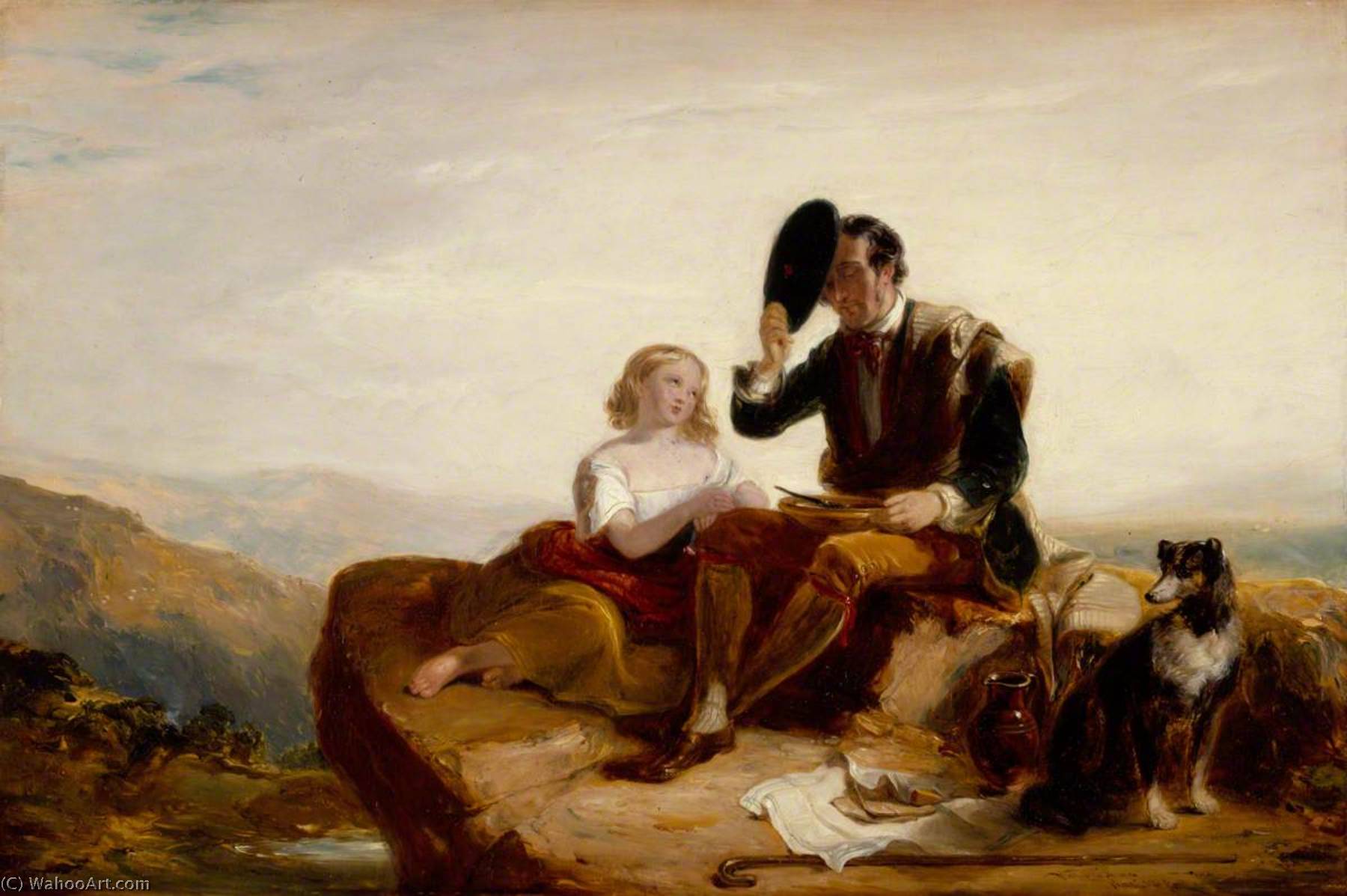 WikiOO.org - Enciklopedija likovnih umjetnosti - Slikarstvo, umjetnička djela William Allan - The Shepherd's Grace