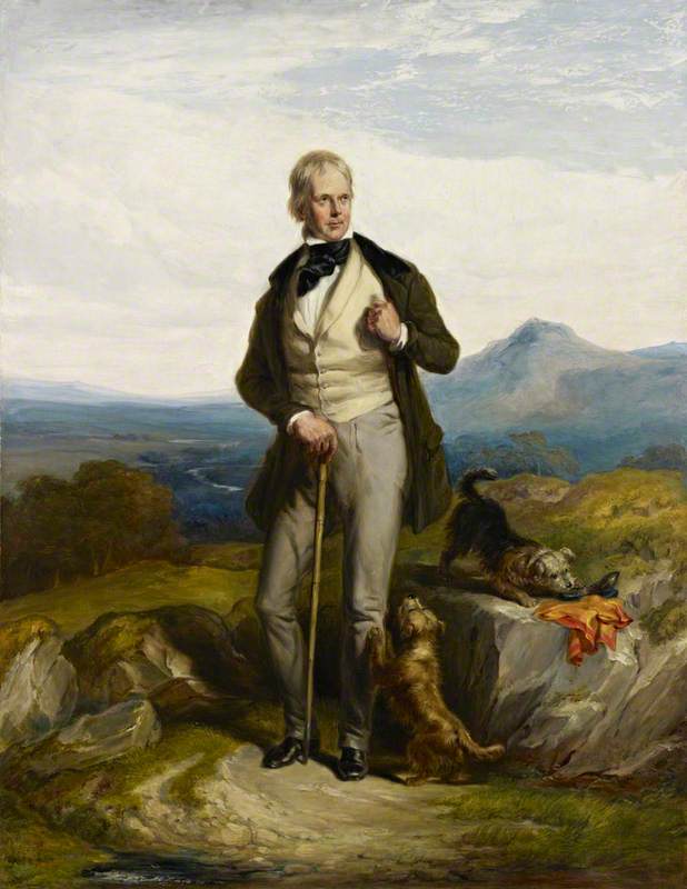 WikiOO.org - Encyclopedia of Fine Arts - Maleri, Artwork William Allan - Sir Walter Scott (1771–1832), Novelist and Poet