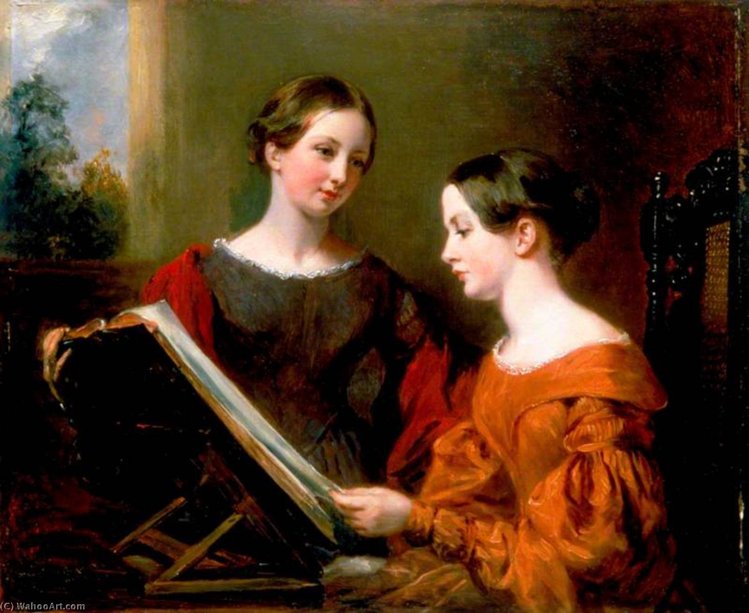 Wikioo.org – L'Enciclopedia delle Belle Arti - Pittura, Opere di Margaret Sarah Carpenter - il sorelle