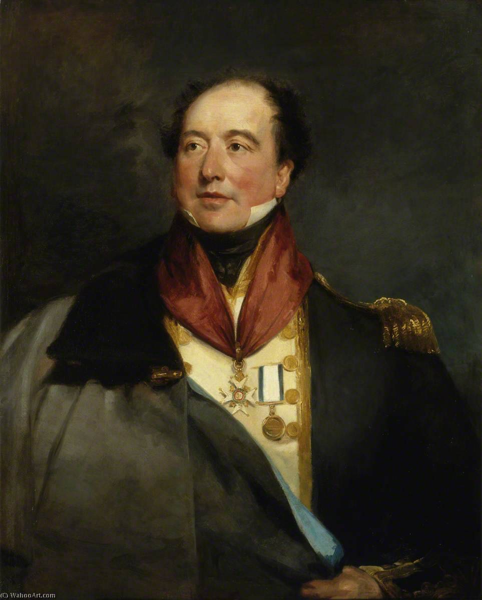 WikiOO.org - Encyclopedia of Fine Arts - Maľba, Artwork Margaret Sarah Carpenter - Captain Sir Christopher Cole (1770–1836)