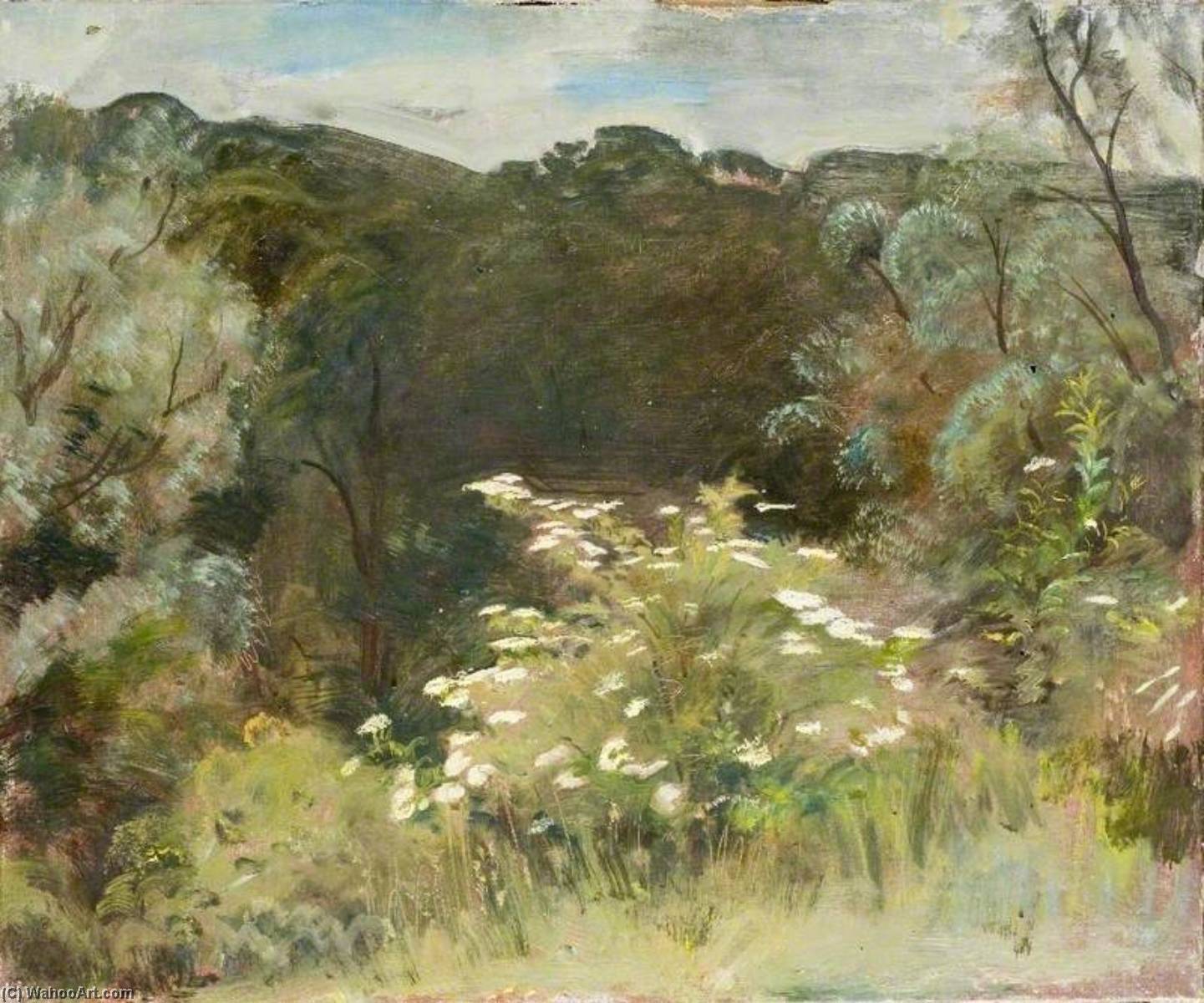 WikiOO.org - Енциклопедія образотворчого мистецтва - Живопис, Картини
 Alfred James Munnings - A Landscape with Foliage