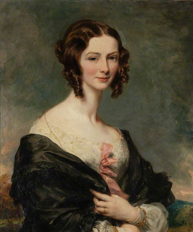 Wikioo.org - The Encyclopedia of Fine Arts - Painting, Artwork by Margaret Sarah Carpenter - Mary, Lady Haddo