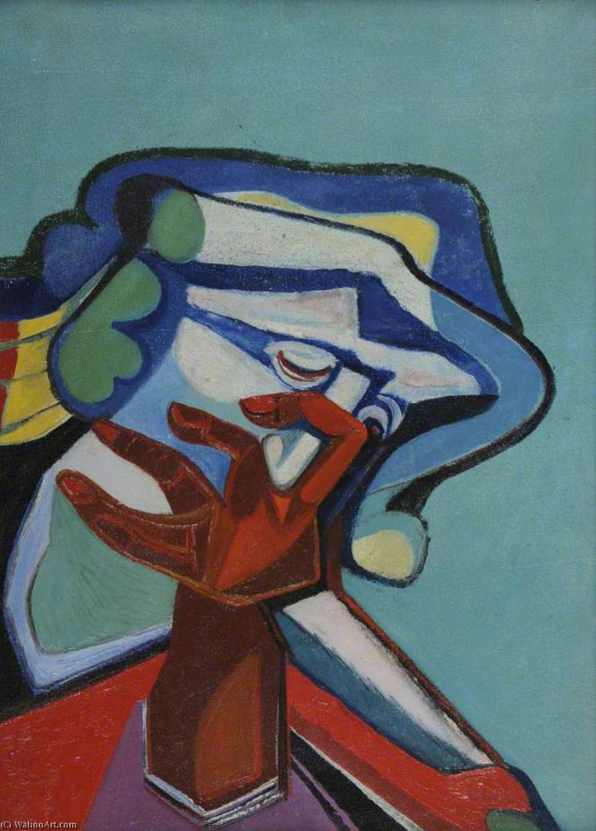 WikiOO.org - Encyclopedia of Fine Arts - Maleri, Artwork Robert Colquhoun - Weeping Woman