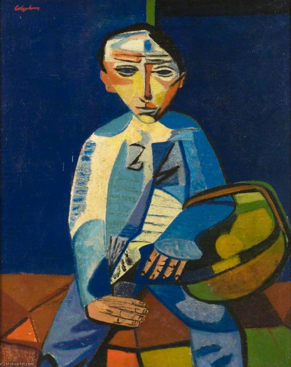 Wikioo.org - The Encyclopedia of Fine Arts - Painting, Artwork by Robert Colquhoun - Boy with a Basket