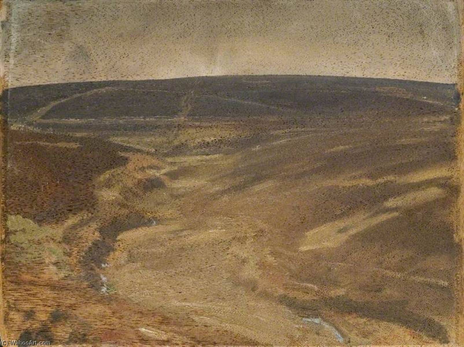 Wikioo.org - The Encyclopedia of Fine Arts - Painting, Artwork by Alfred James Munnings - An Exmoor View (recto)