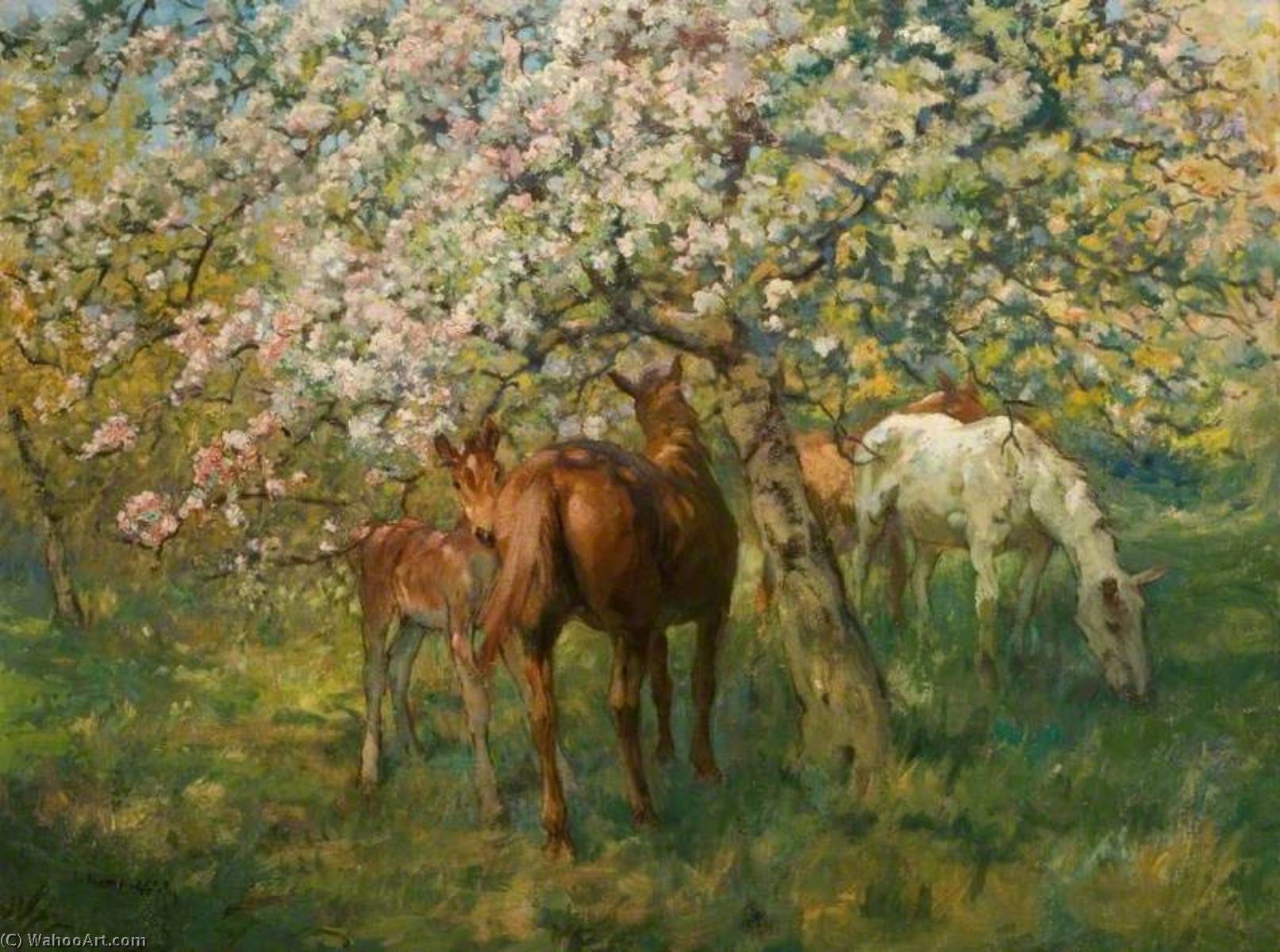 Wikioo.org - The Encyclopedia of Fine Arts - Painting, Artwork by Lucy Elizabeth Kemp Welch - The Years at the Spring