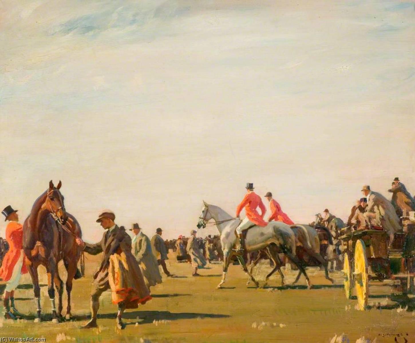 Wikioo.org - The Encyclopedia of Fine Arts - Painting, Artwork by Alfred James Munnings - Point to Point