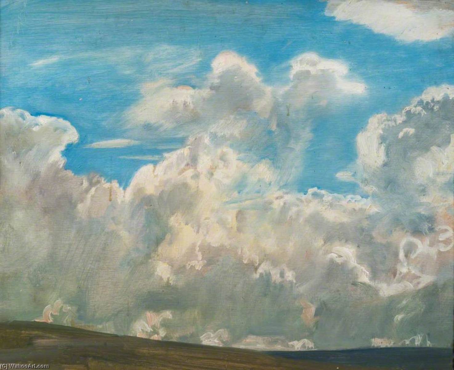 Wikioo.org - The Encyclopedia of Fine Arts - Painting, Artwork by Alfred James Munnings - Cloud Study, Exmoor