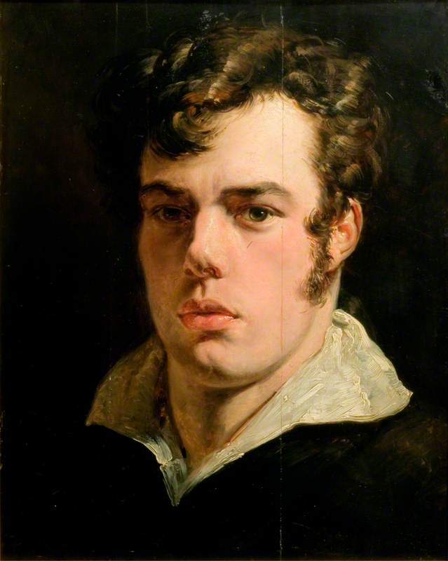 Wikioo.org - สารานุกรมวิจิตรศิลป์ - จิตรกรรม George Lance - Self Portrait