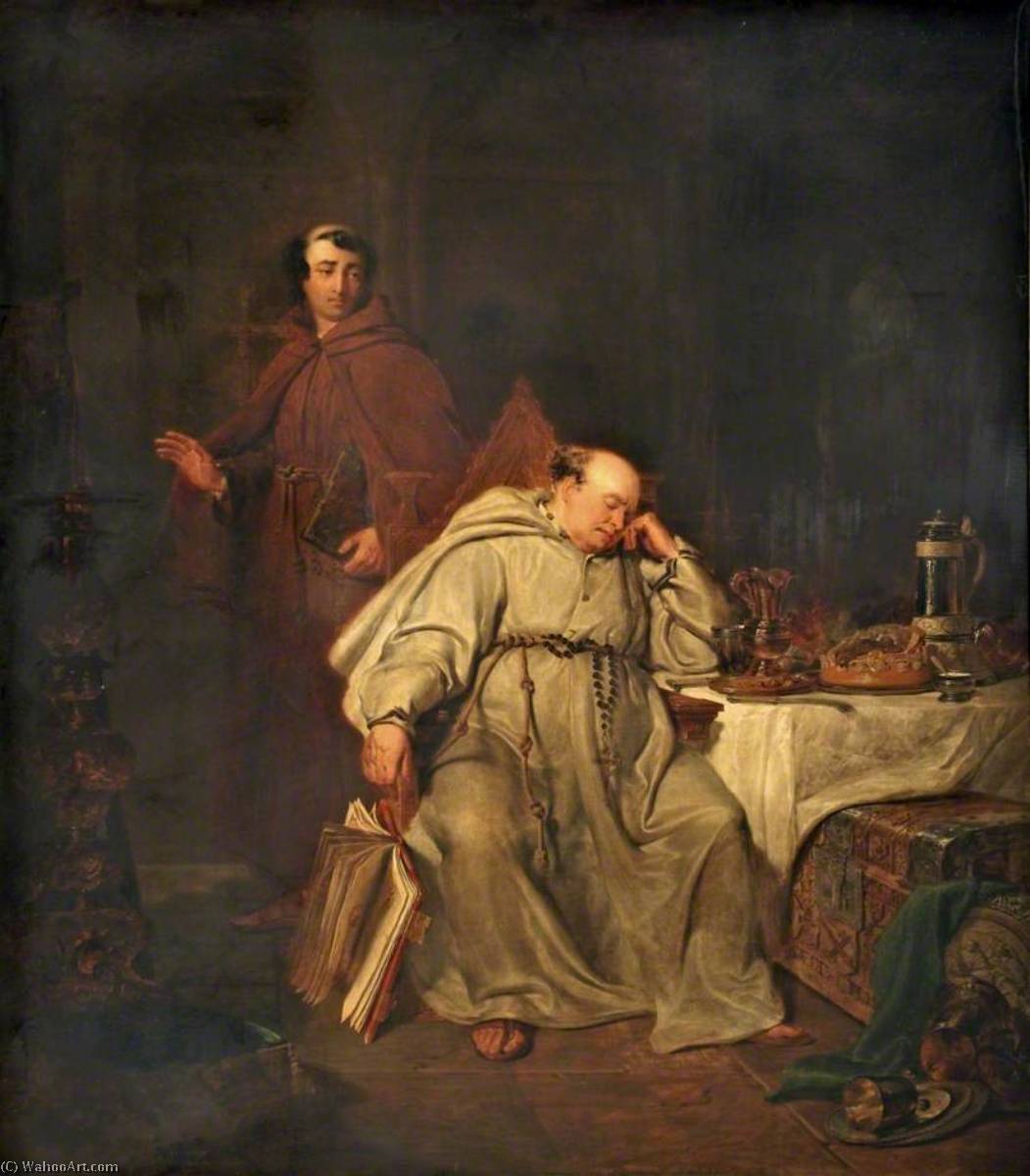 Wikioo.org - The Encyclopedia of Fine Arts - Painting, Artwork by George Lance - Melanchthon's First Misgivings of the Church