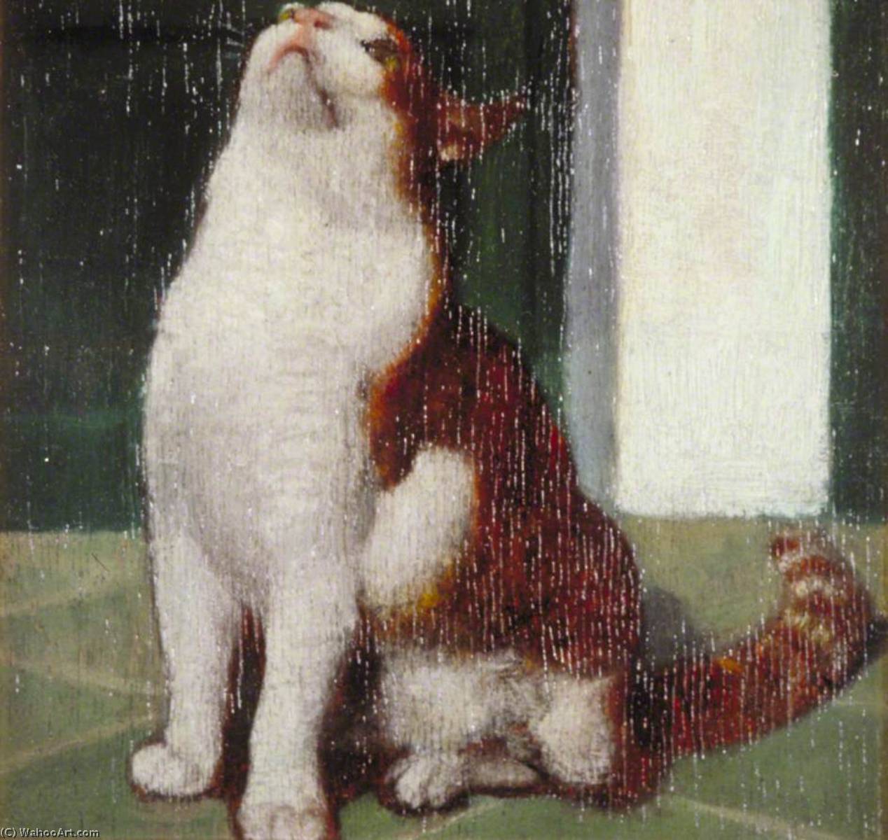 Wikioo.org - The Encyclopedia of Fine Arts - Painting, Artwork by Arthur Segal - Study of a Cat