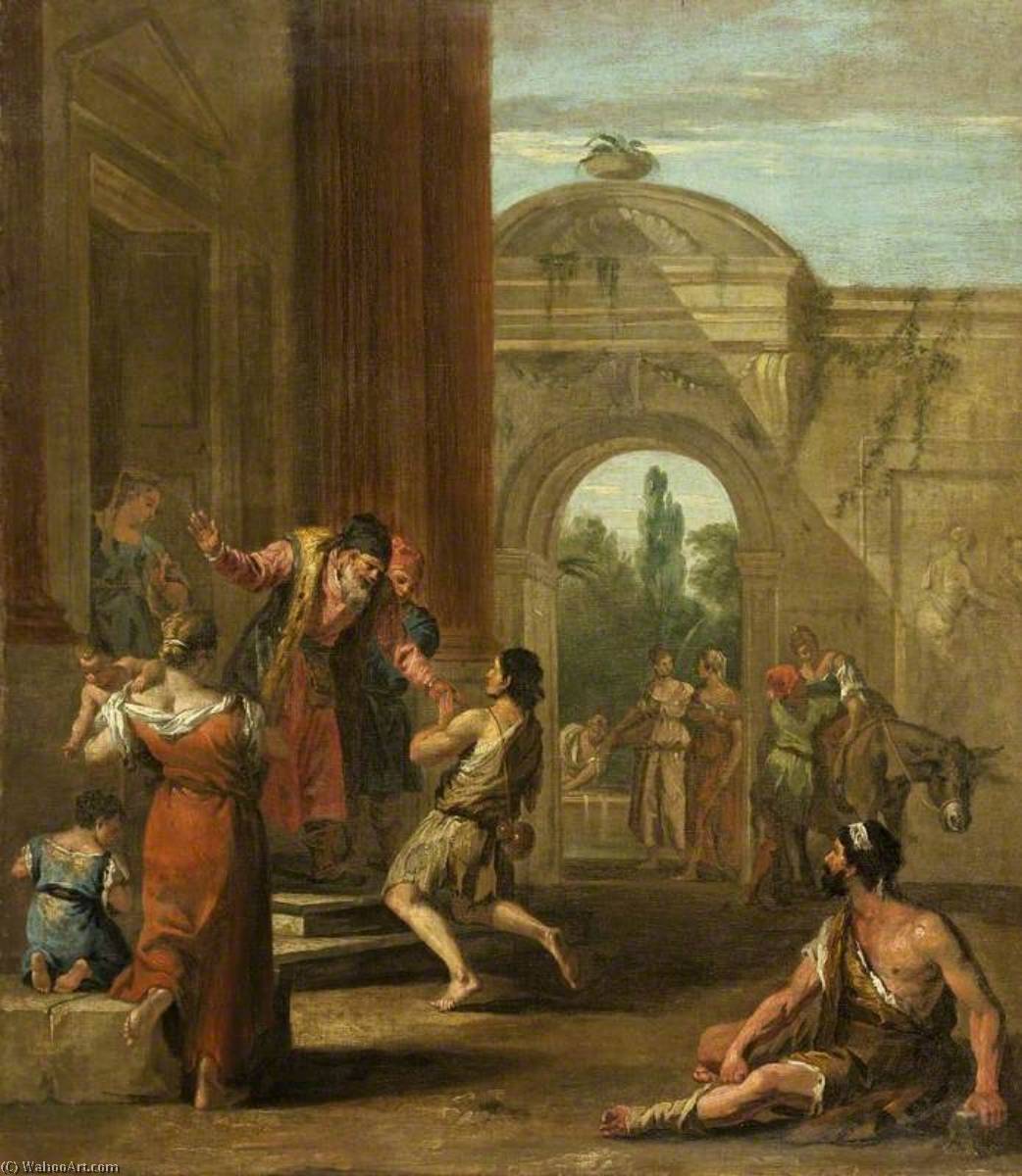 Wikioo.org – L'Enciclopedia delle Belle Arti - Pittura, Opere di Sebastiano Ricci - il figliol prodigo