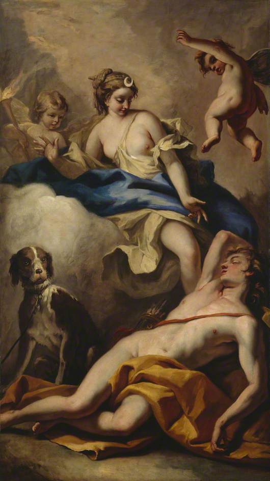 WikiOO.org - Encyclopedia of Fine Arts - Lukisan, Artwork Sebastiano Ricci - Diana and Endymion