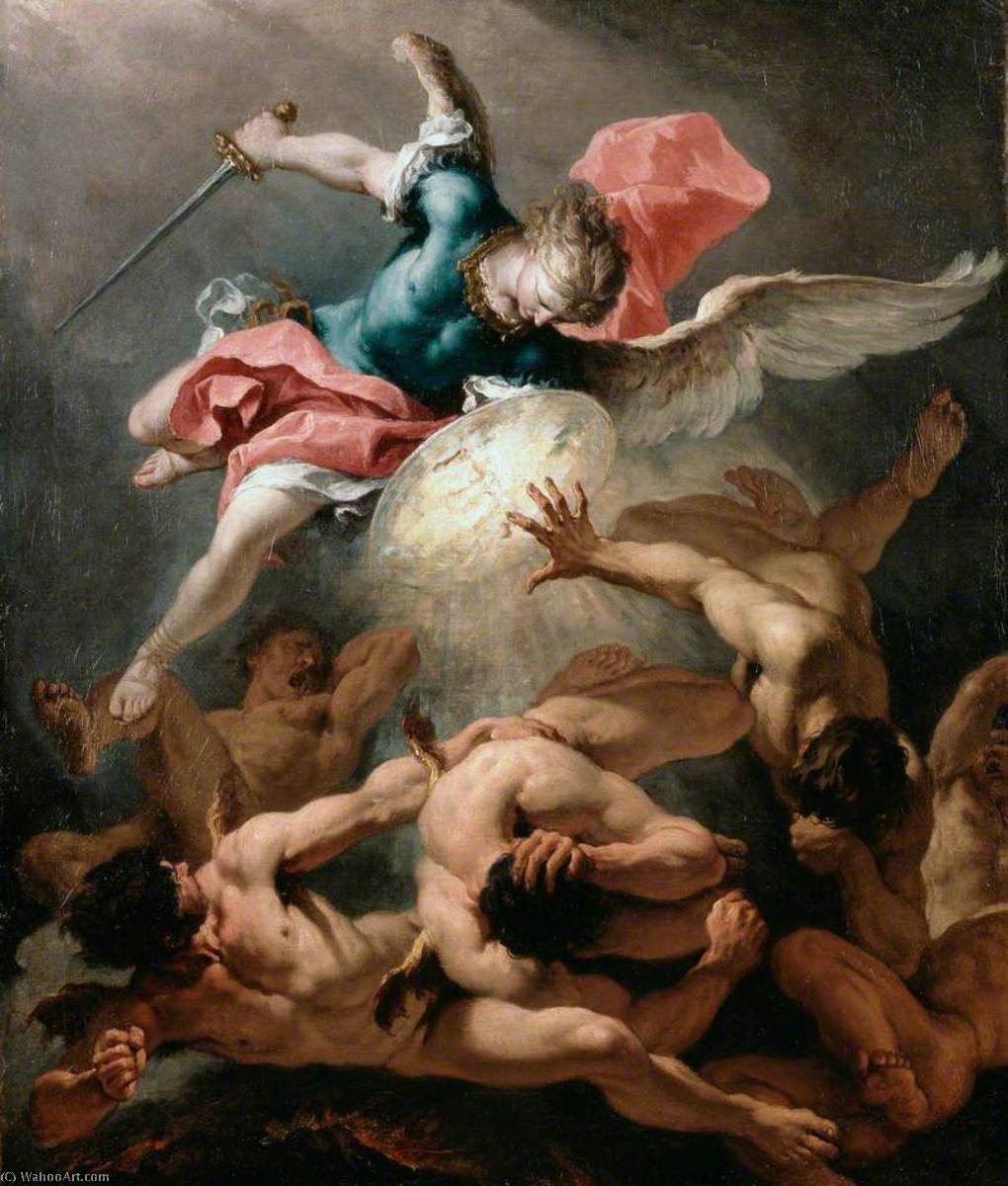 WikiOO.org - Enciklopedija dailės - Tapyba, meno kuriniai Sebastiano Ricci - The Fall of the Rebel Angels