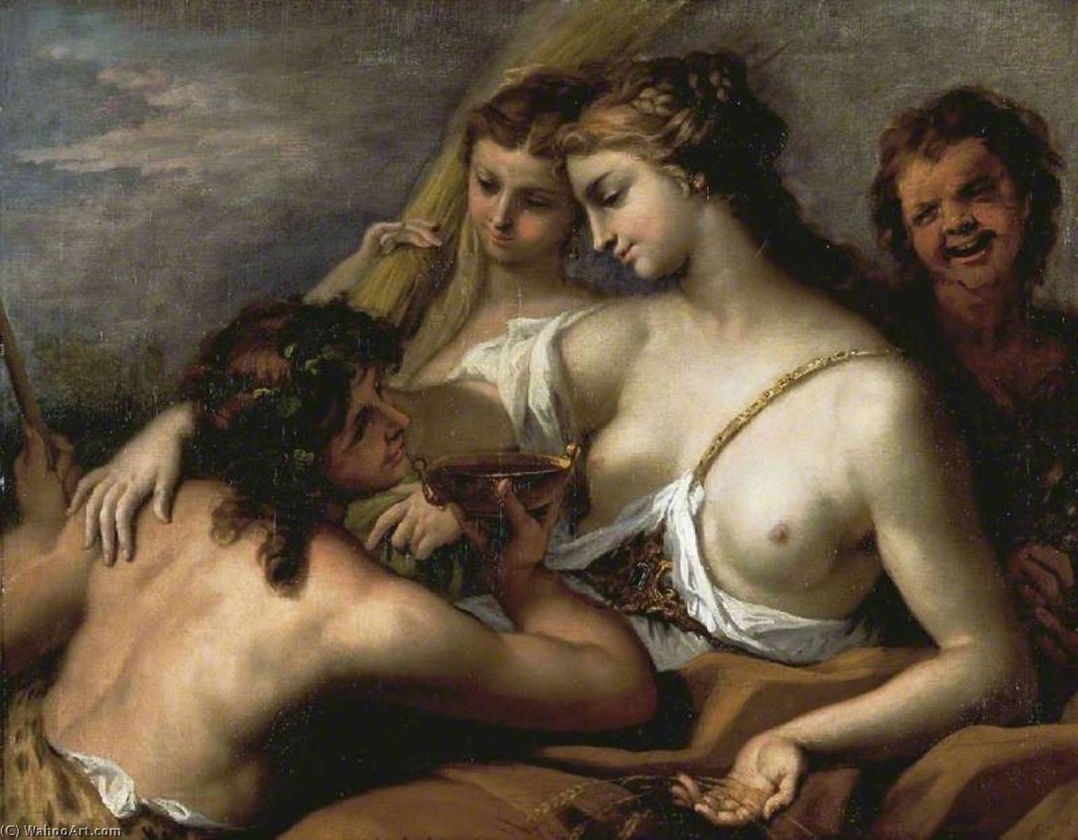 WikiOO.org - Encyclopedia of Fine Arts - Lukisan, Artwork Sebastiano Ricci - Bacchus and Ceres