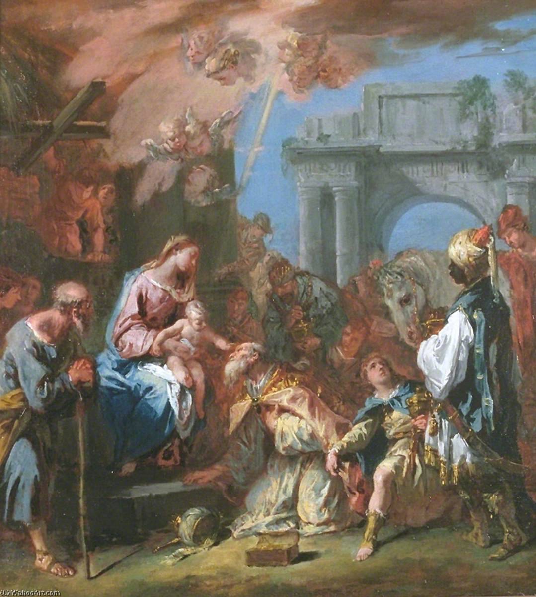 Wikioo.org - Bách khoa toàn thư về mỹ thuật - Vẽ tranh, Tác phẩm nghệ thuật Sebastiano Ricci - Adoration of the Magi