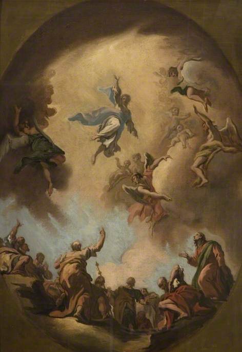 Wikoo.org - موسوعة الفنون الجميلة - اللوحة، العمل الفني Sebastiano Ricci - The Ascension of Christ