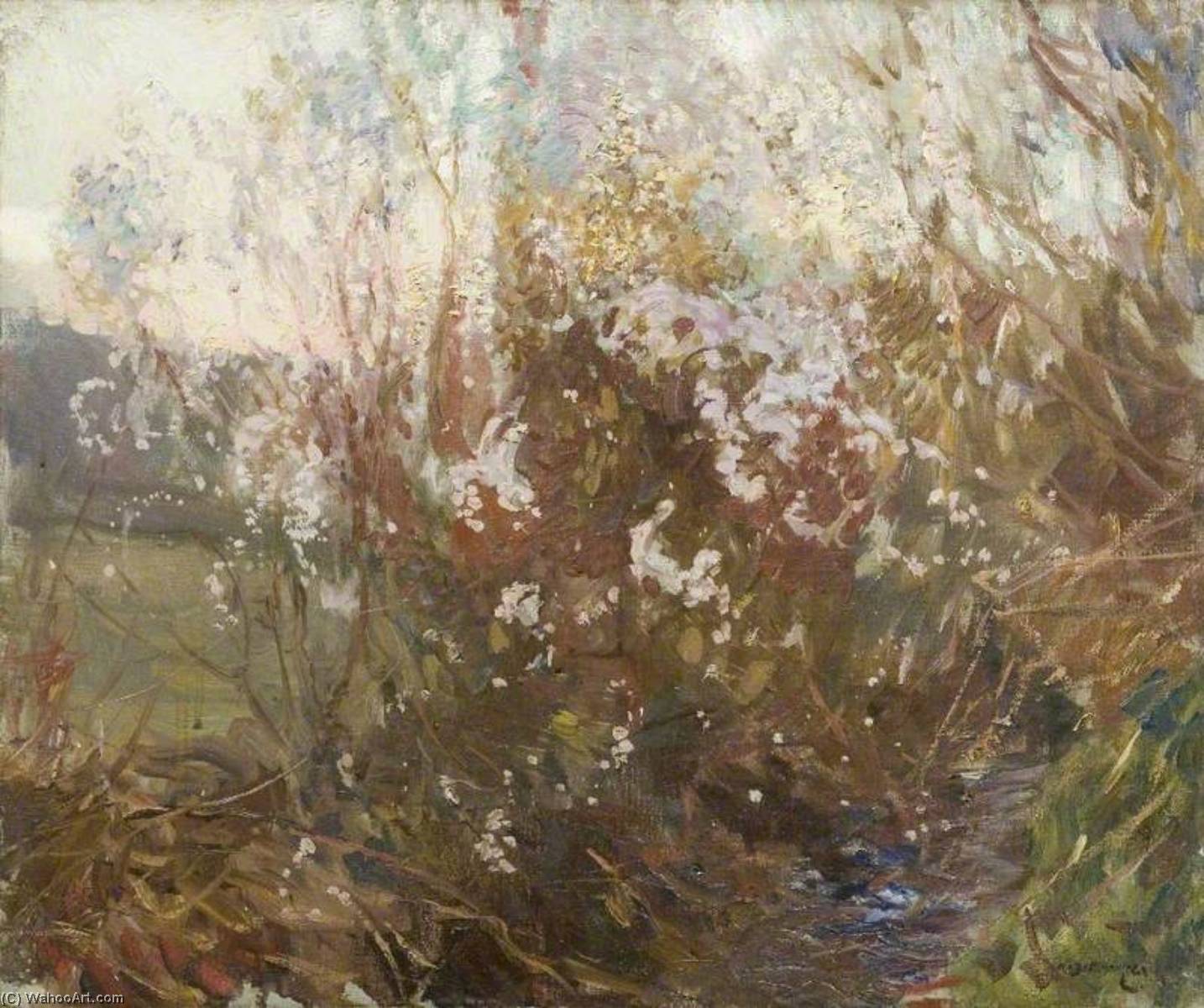 Wikioo.org - The Encyclopedia of Fine Arts - Painting, Artwork by Alfred James Munnings - Spring Evening, Cornwall
