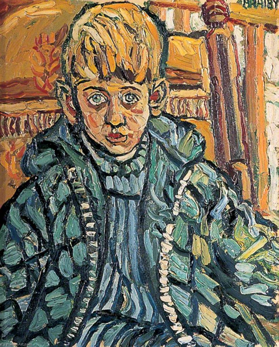 WikiOO.org - Enciclopedia of Fine Arts - Pictura, lucrări de artă John Randall Bratby - The Artist's Ten Year Old Son