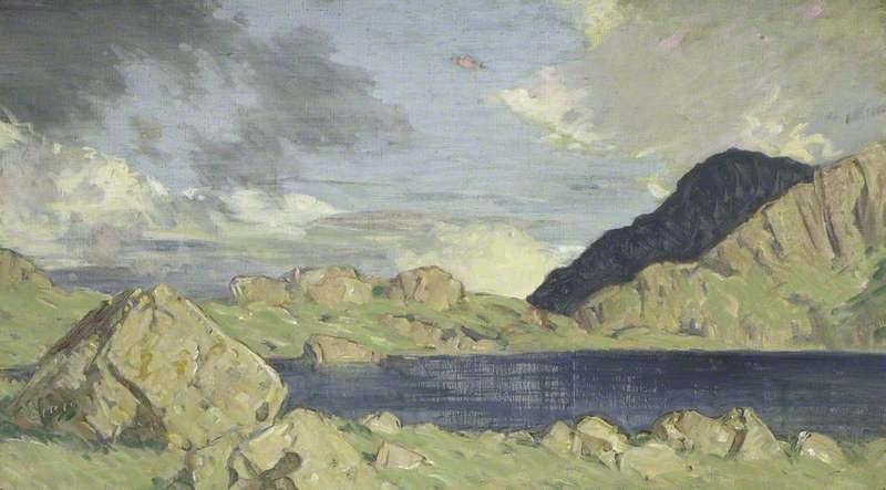 Wikioo.org - The Encyclopedia of Fine Arts - Painting, Artwork by Charles John Holmes - Coniston Old Man from Levers Water