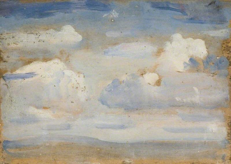 WikiOO.org - Encyclopedia of Fine Arts - Malba, Artwork Alfred James Munnings - Sky Study (verso)