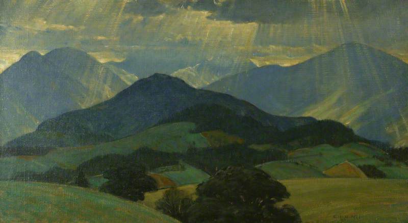 WikiOO.org - אנציקלופדיה לאמנויות יפות - ציור, יצירות אמנות Charles John Holmes - Keswick Mountains