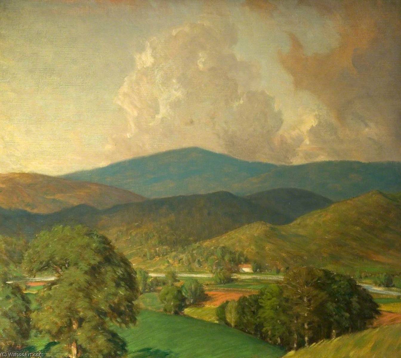 Wikioo.org - The Encyclopedia of Fine Arts - Painting, Artwork by Charles John Holmes - The Eden, near Lazonby